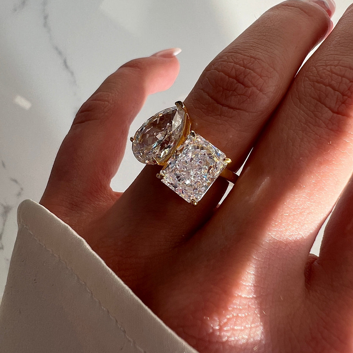 CRUSHED ICE DUO RING