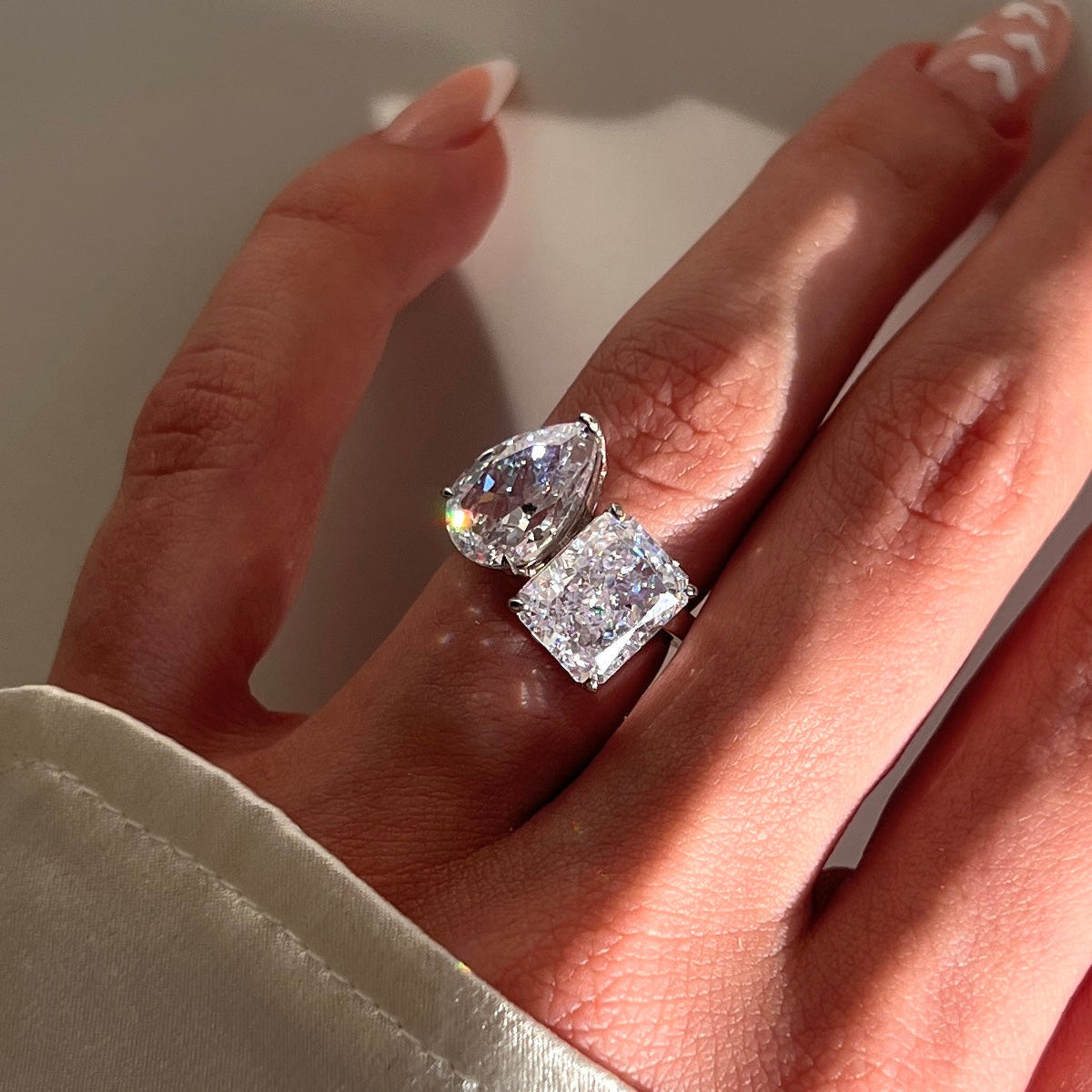 CRUSHED ICE DUO RING