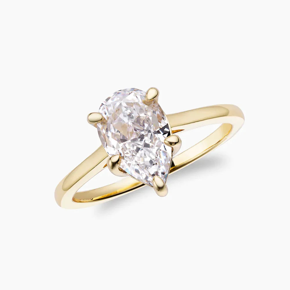 PEAR CUT SOLITAIRE RING