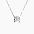 PRINCESS CUT PENDANT NECKLACE