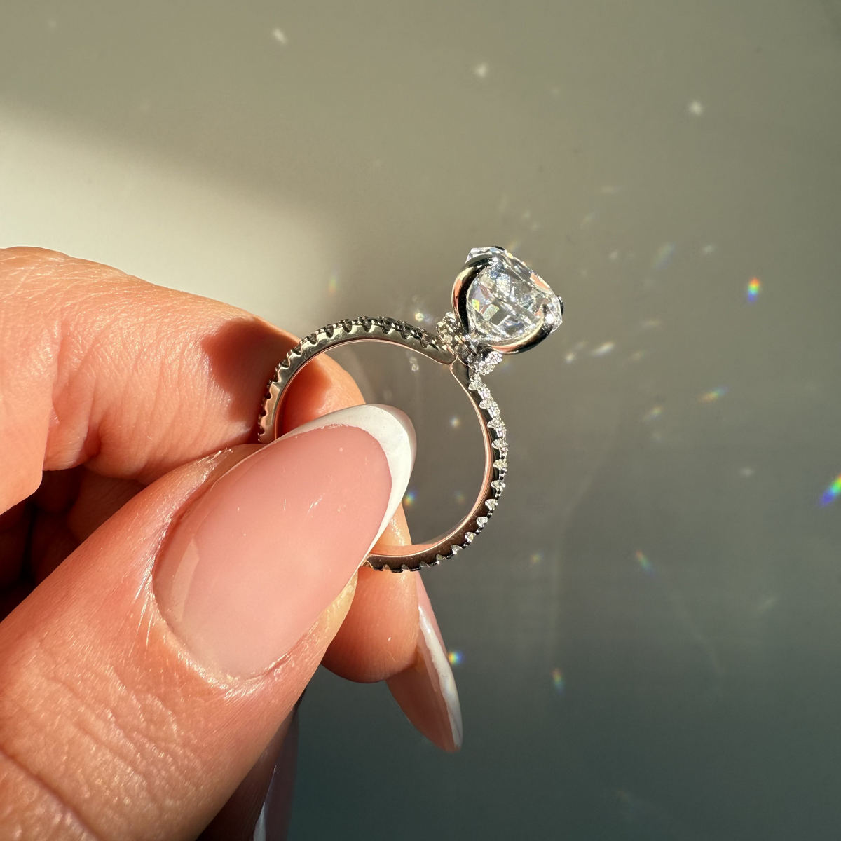 Round Cut Pavé Band Ring